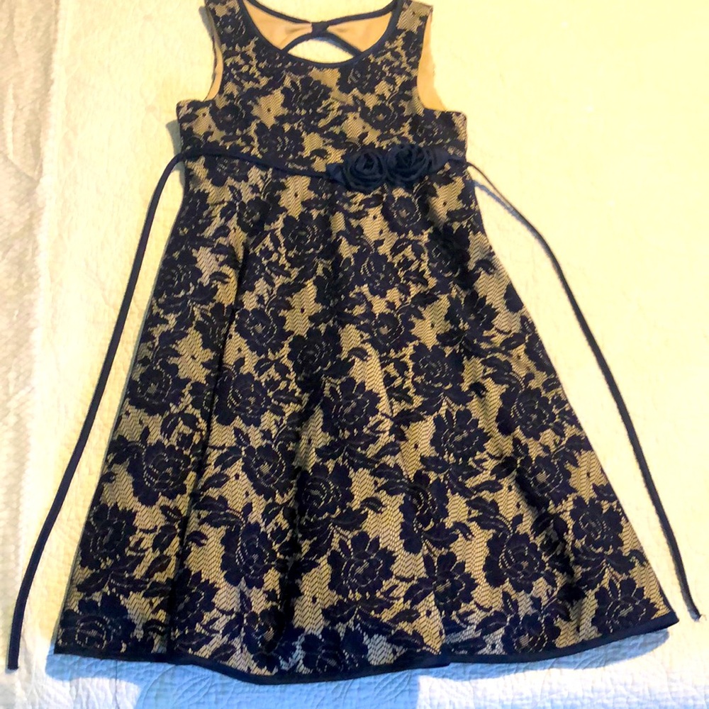 NWOT Bonnie Jean Navy dress